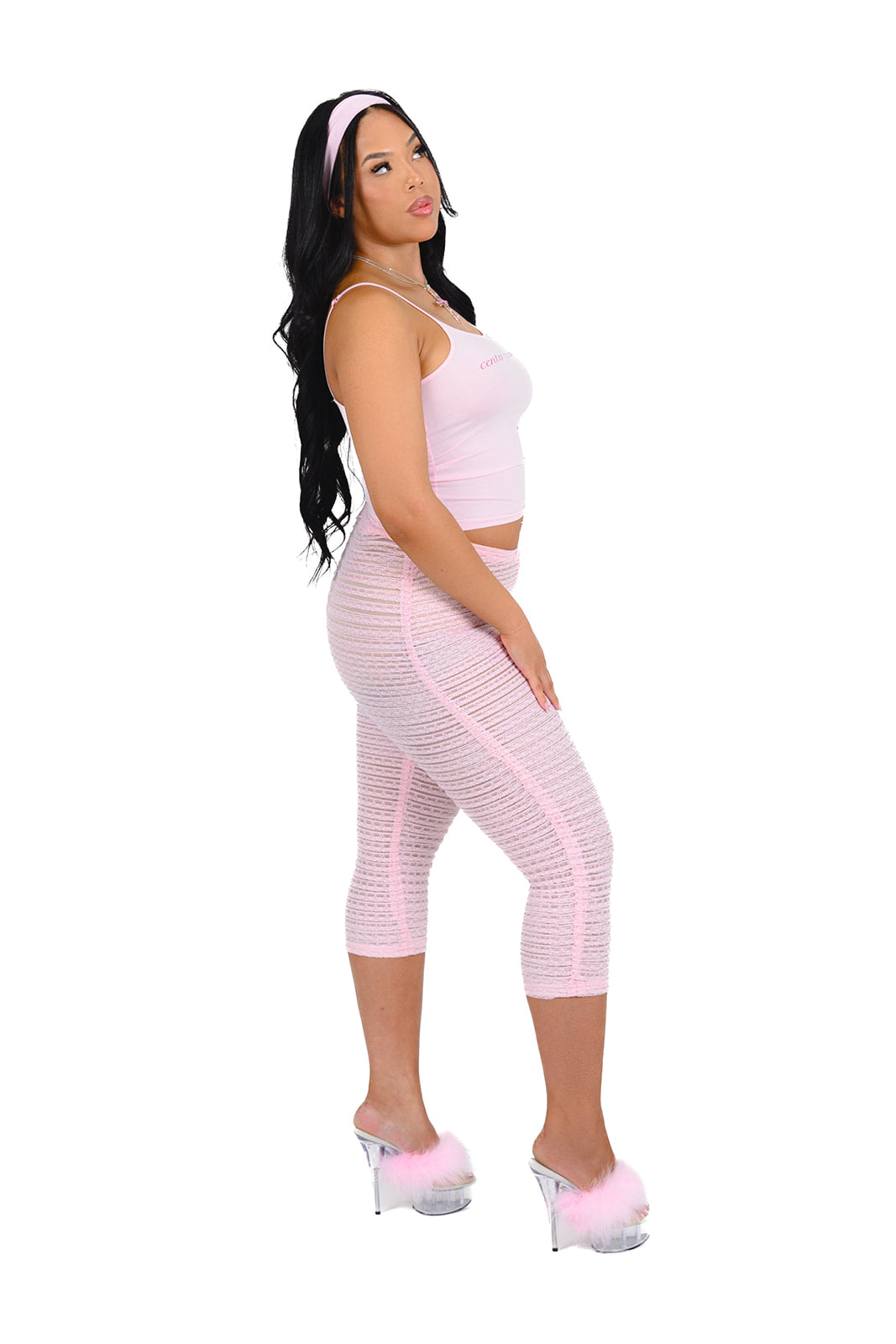 Stargirl Capris- Baby Pink